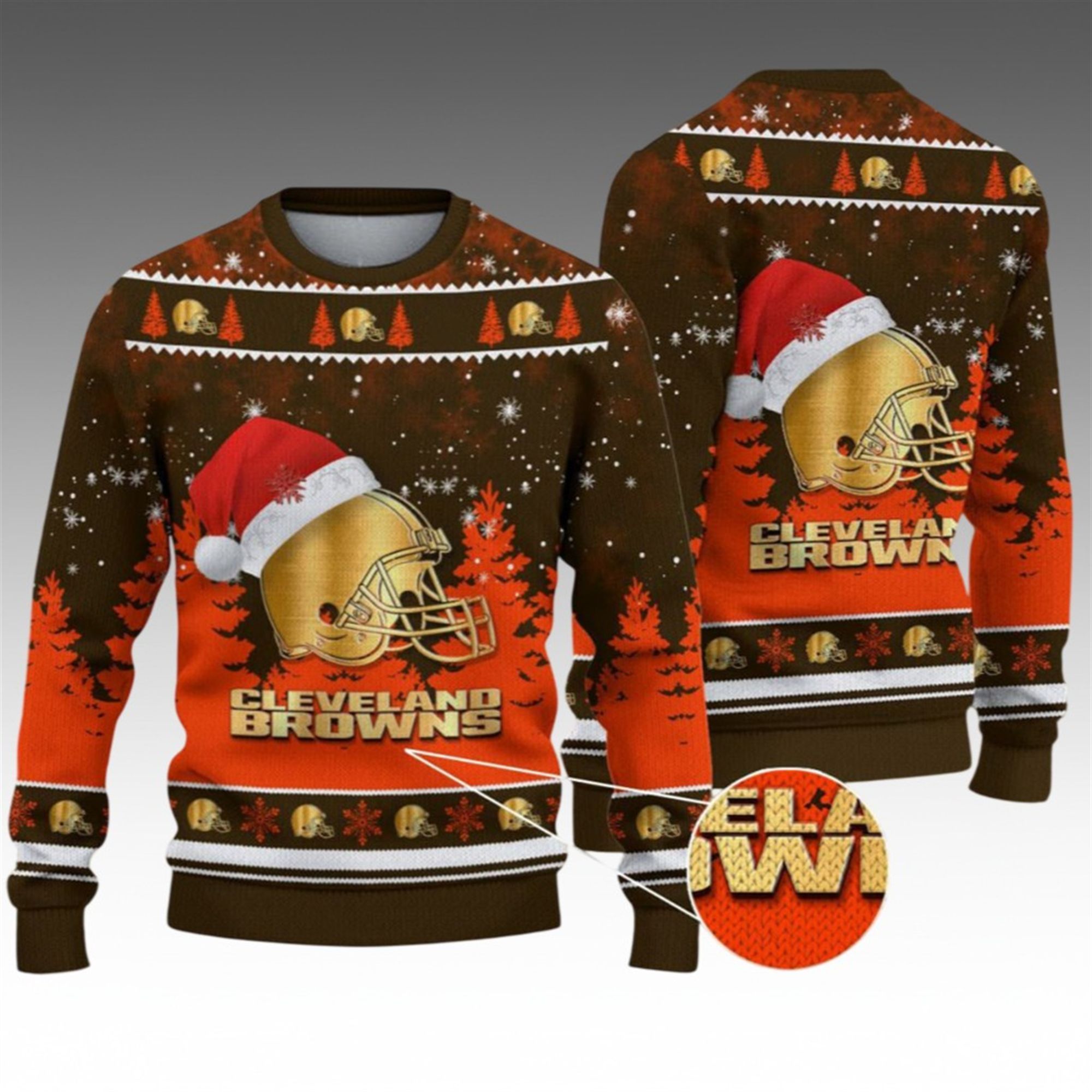 2026 Christmas Browns Ugly Christmas Sweater 2 2026 Christmas Browns Ugly Christmas Sweater 1 2