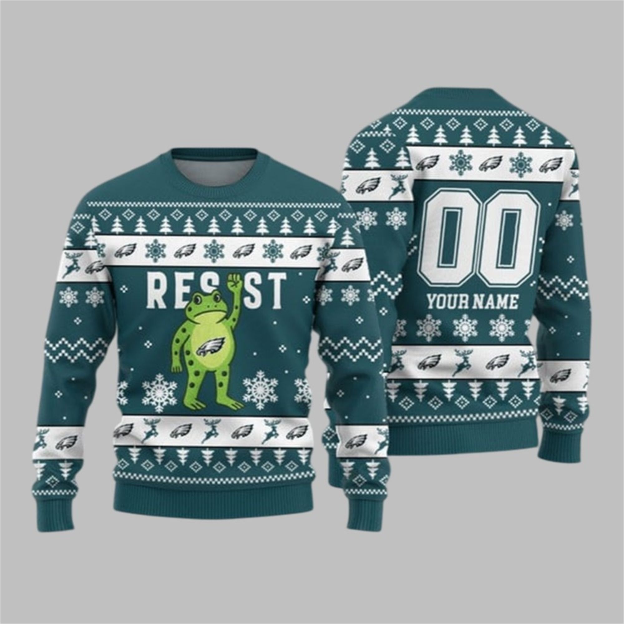 2026 Christmas Eagles Portland Frog Resist Ugly Sweater 1 1 2026 Christmas Eagles Portland Frog Resist Ugly Sweater 1 1