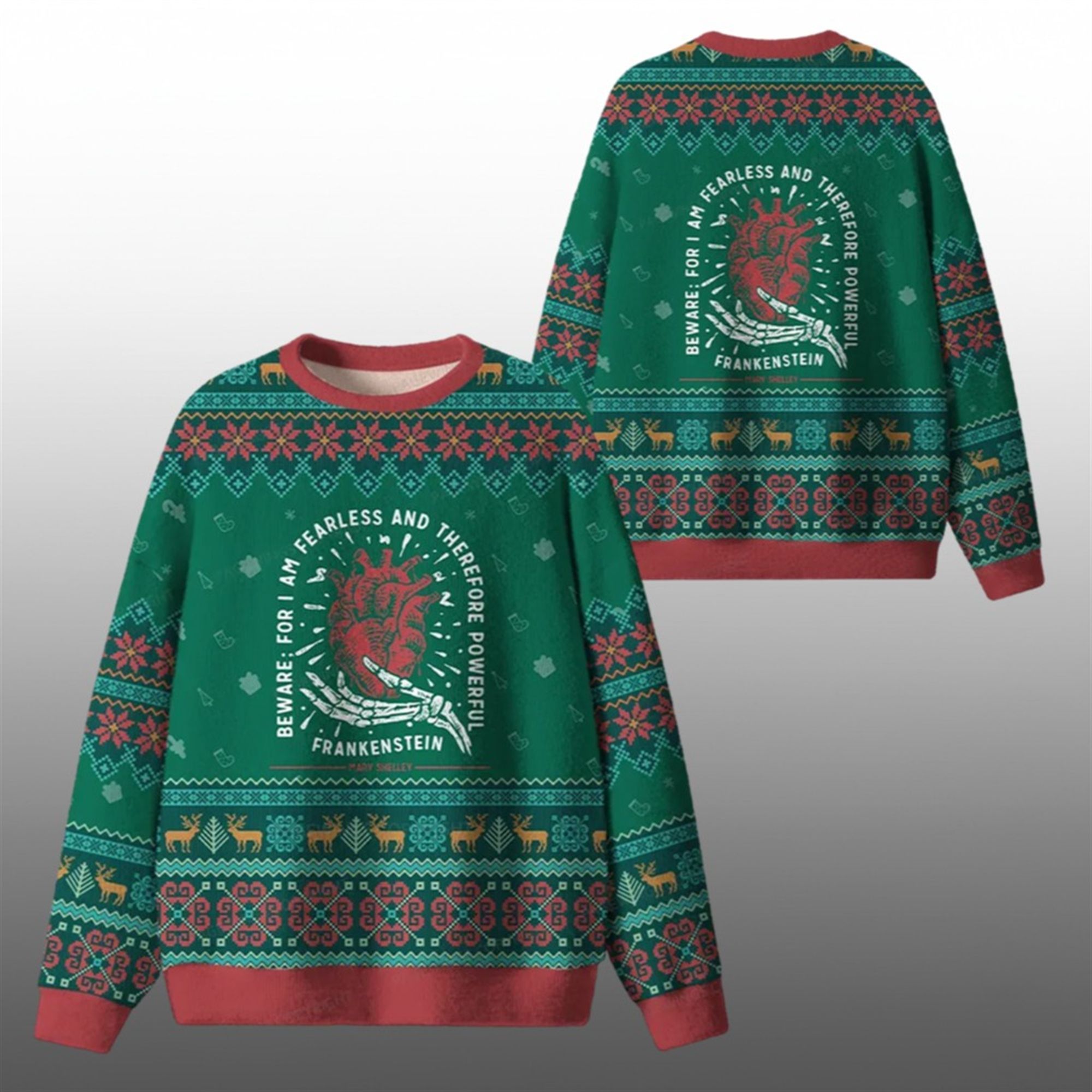 2026 Christmas For I Am Fearless Therefore Powerful Ugly Sweater 1 1 2026 Christmas For I Am Fearless Therefore Powerful Ugly Sweater 1 1