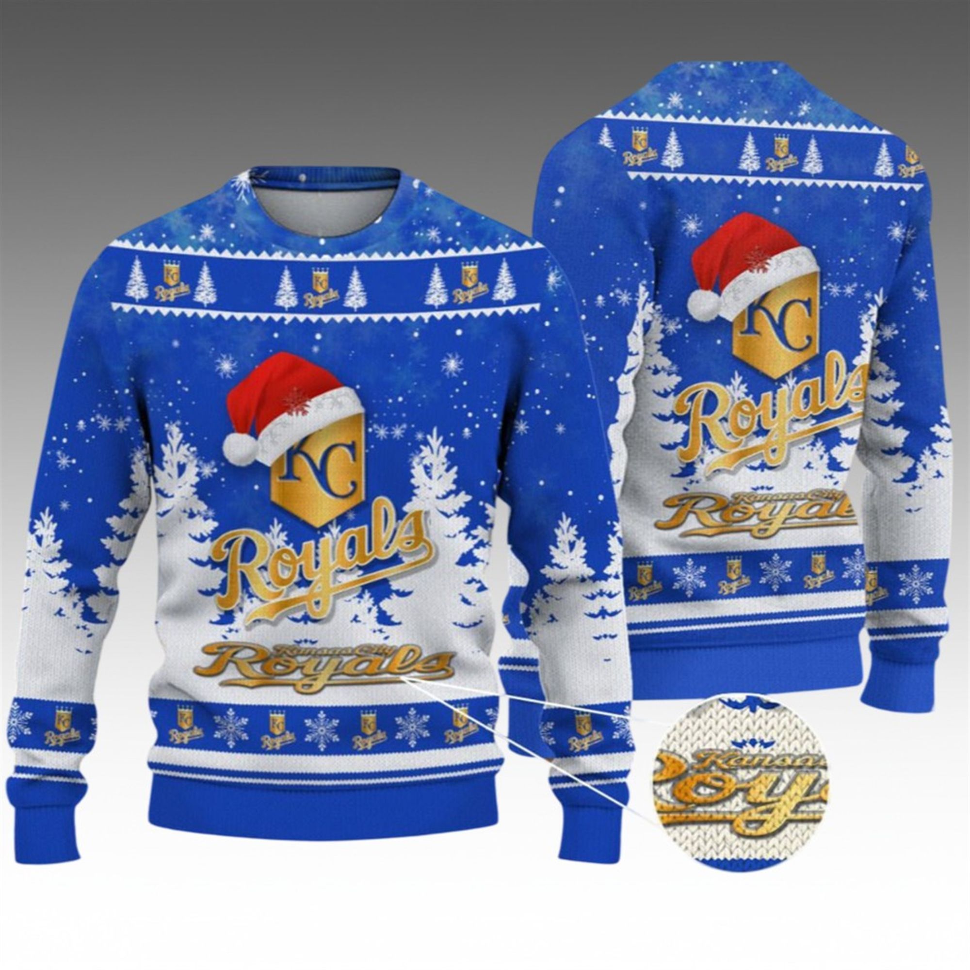 2026 Christmas KC Royals Ugly Christmas Sweater 2 2026 Christmas KC Royals Ugly Christmas Sweater 1 2