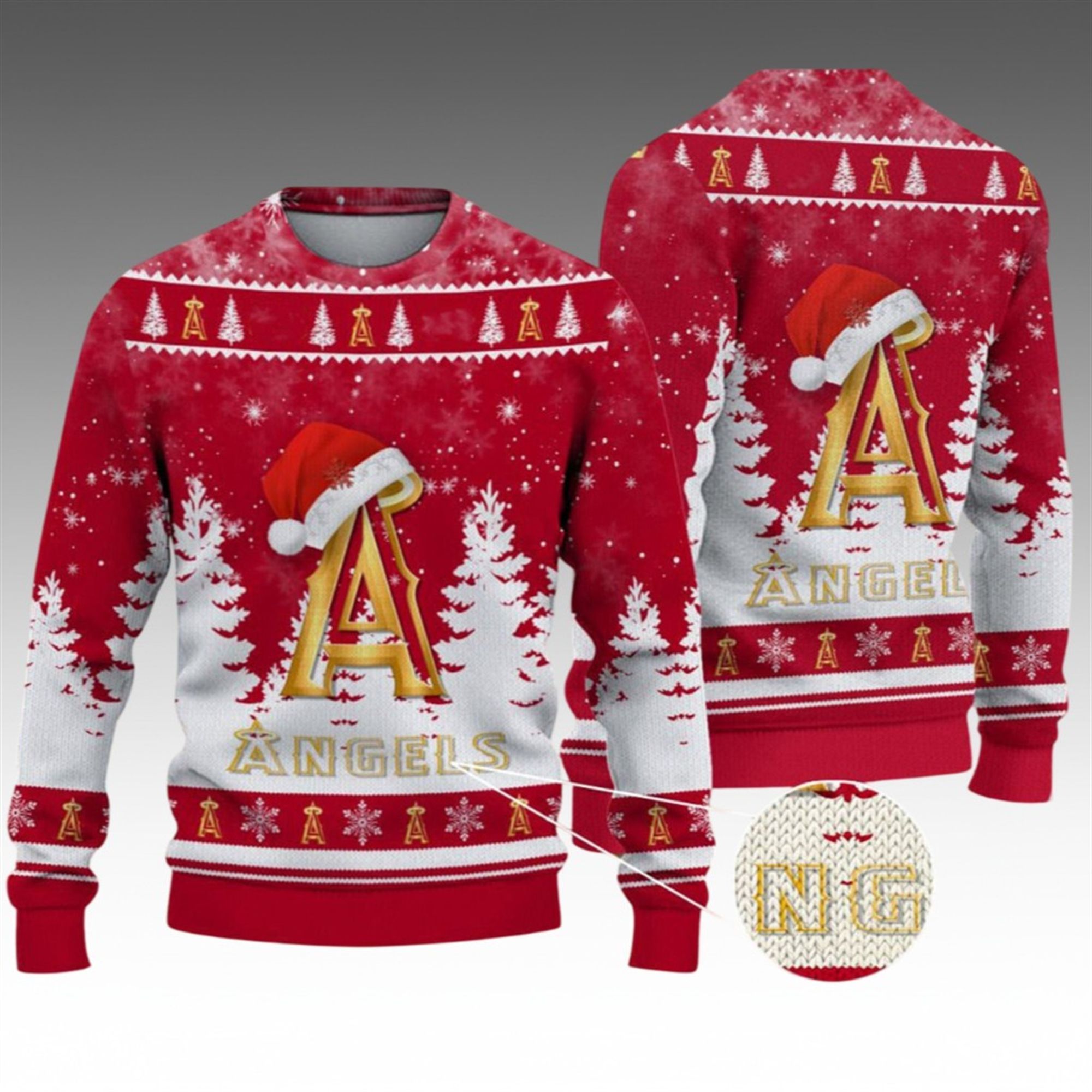 2026 Christmas LA Angels Ugly Christmas Sweater 2 2026 Christmas LA Angels Ugly Christmas Sweater 1 2