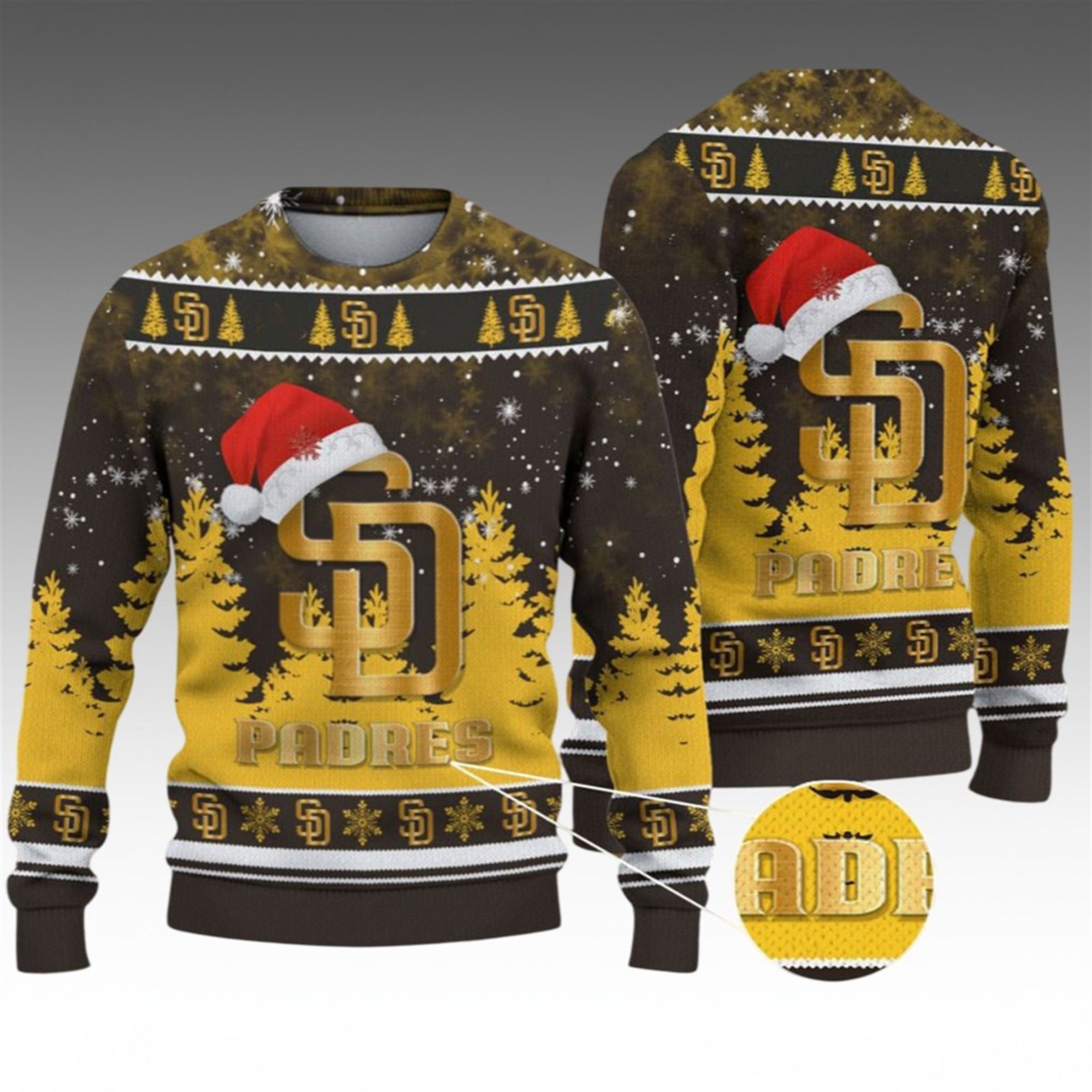 2026 Christmas SD Padres Ugly Christmas Sweater 2 2026 Christmas SD Padres Ugly Christmas Sweater 1 2