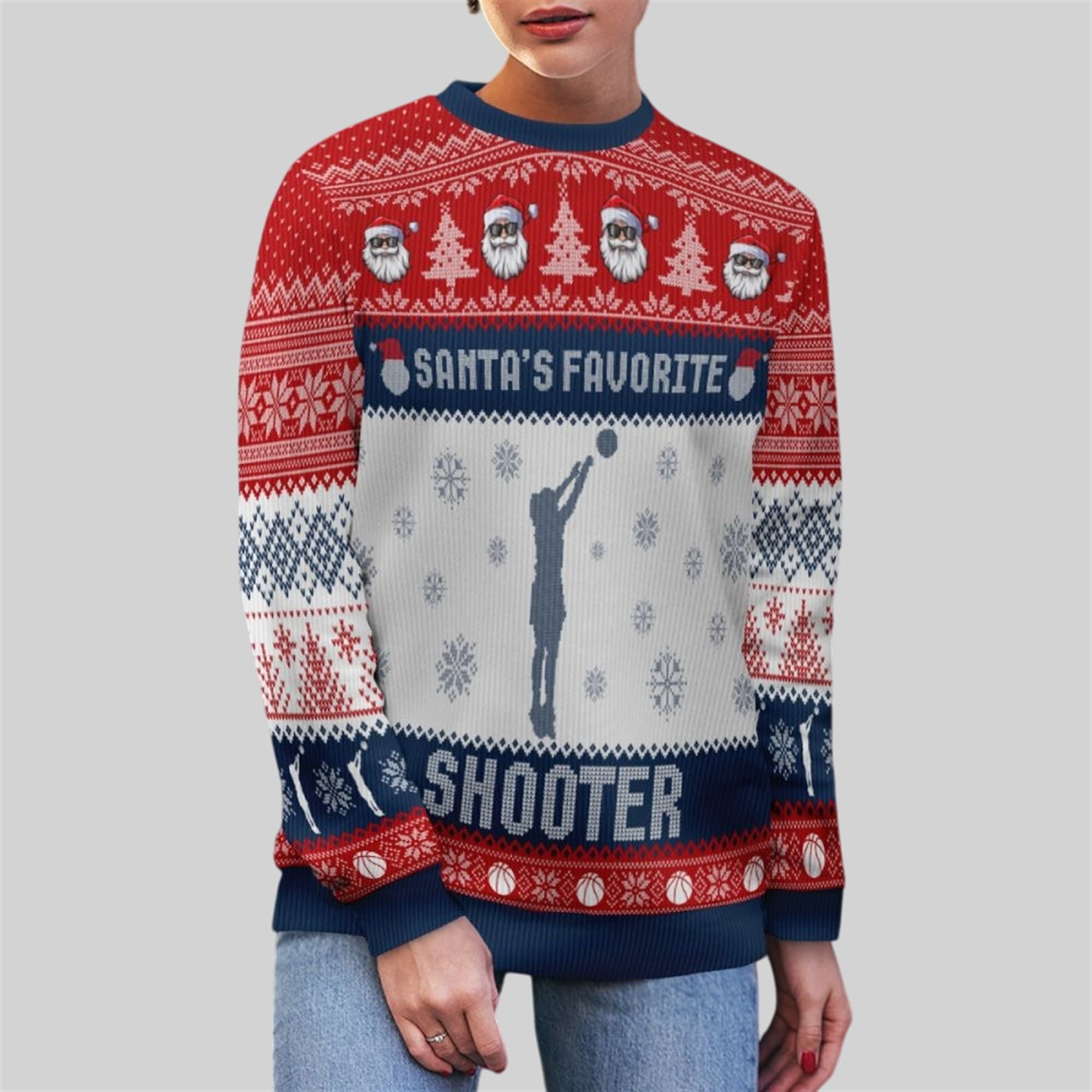 2026 Christmas Santa's Favorite Shooter Ugly Sweater 2 2026 Christmas Santas Favorite Shooter Ugly Sweater 2