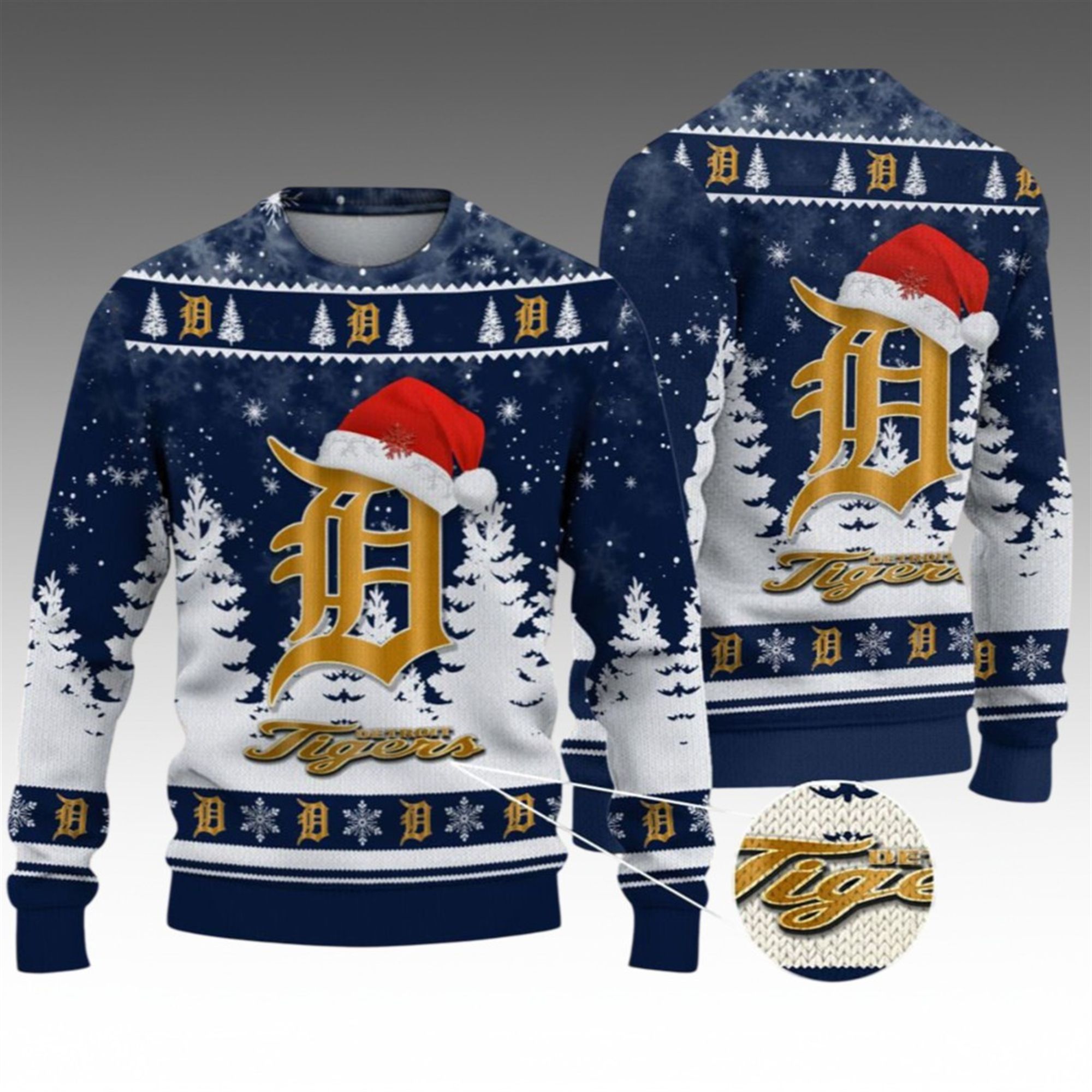 2026 Christmas Tigers Ugly Christmas Sweater 2 2026 Christmas Tigers Ugly Christmas Sweater 1 2