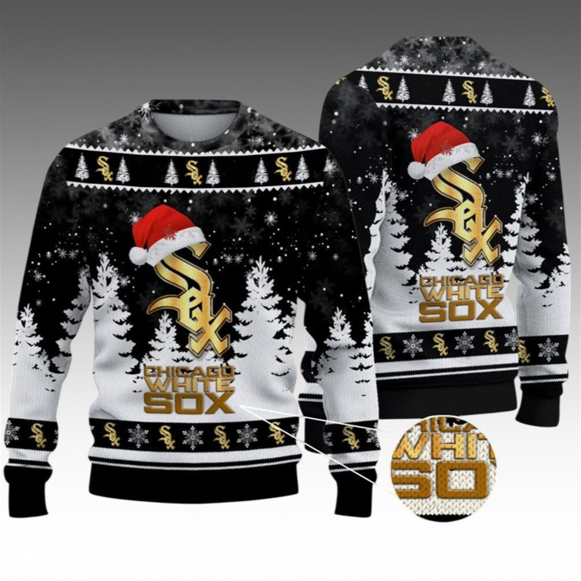 2026 Christmas White Sox Ugly Christmas Sweater 2 2026 Christmas White Sox Ugly Christmas Sweater 1 2