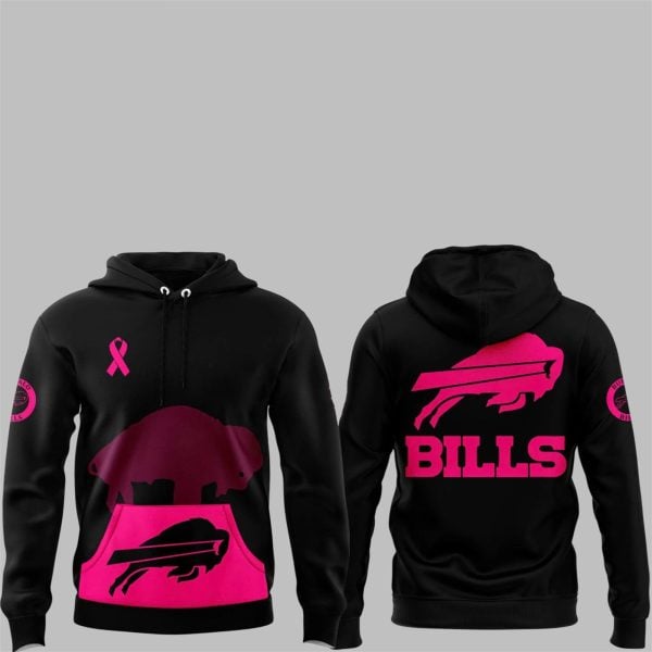 21 Bills 2025 October Breast Cancer Awarness Hoodie