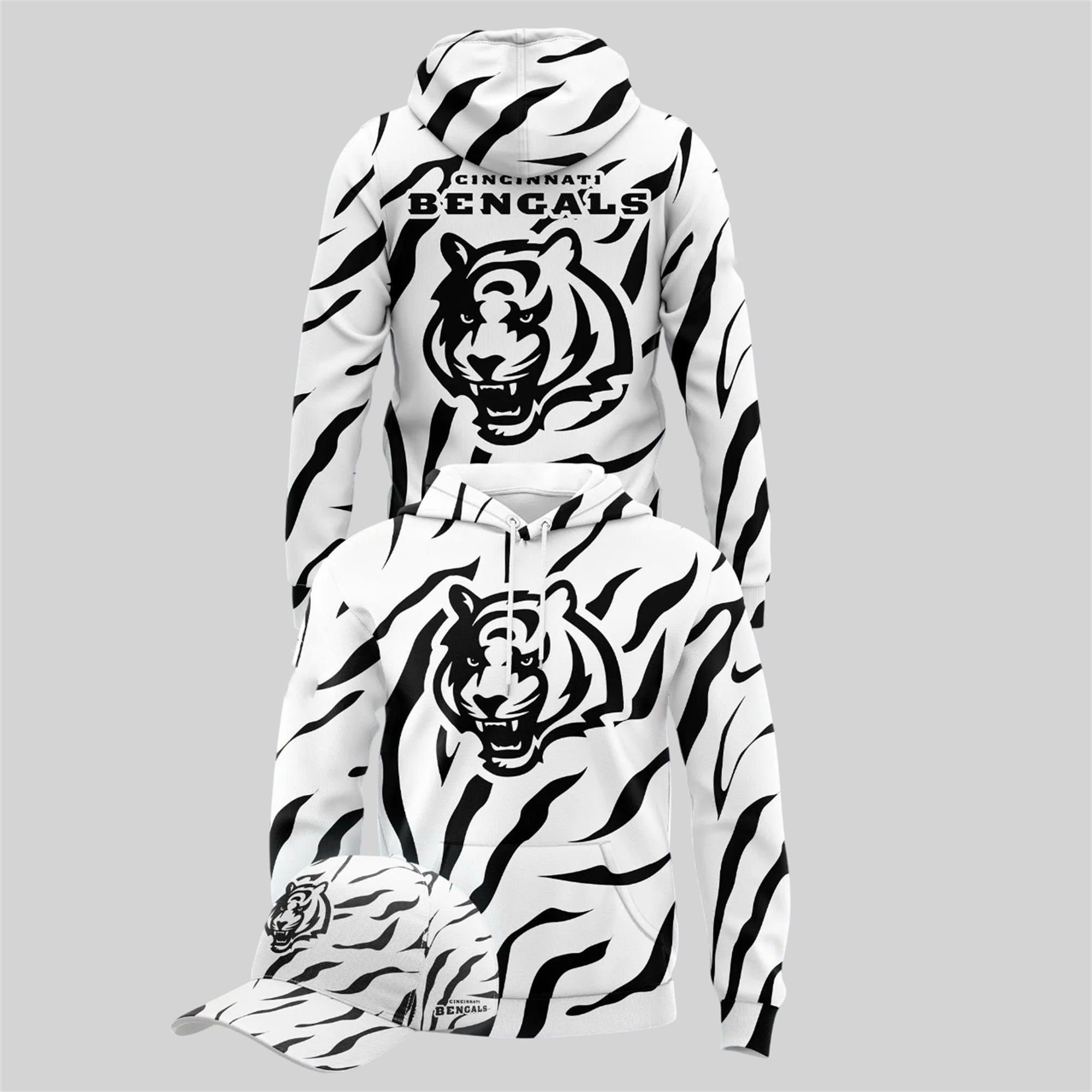 24 2025 Bengals Tiger Stripe Hoodie 24 2025 Bengals Tiger Stripe Hoodie