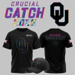 2025 Sooners Crucial Intercept Cancer Catch Shirt