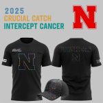 2025 Cornhuskers Crucial Intercept Cancer Catch Shirt