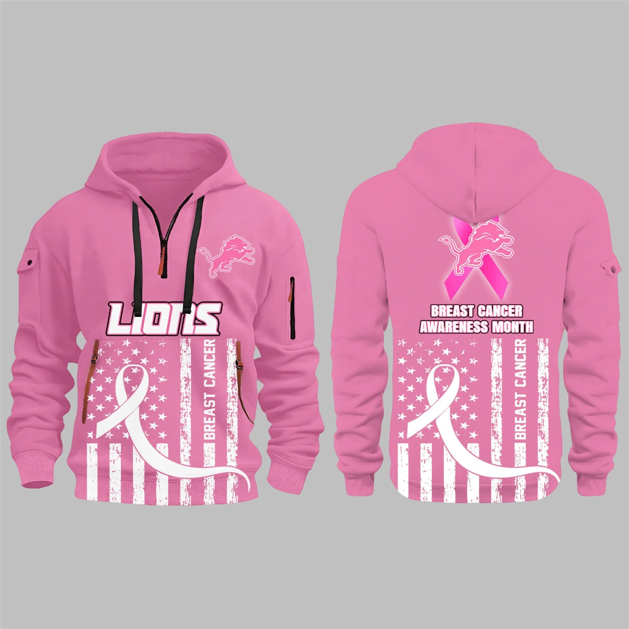 27 Lions 2025 Breast Cancer Awareness Month Hoodie 27 Lions 2025 Breast Cancer Awareness Month Hoodie