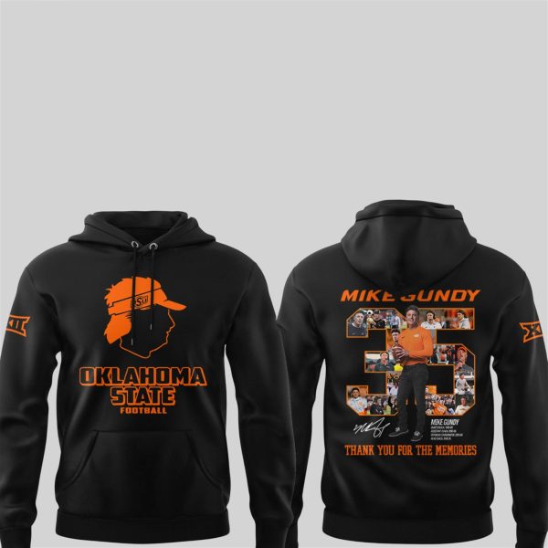 29 2025 OSU Thank You For The Memories Coach Mike Gundy Hoodie