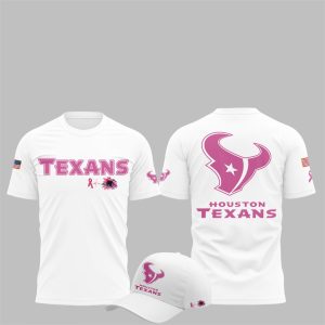 0 2025 Texans October Breast Cancer Awareness Month Shirt