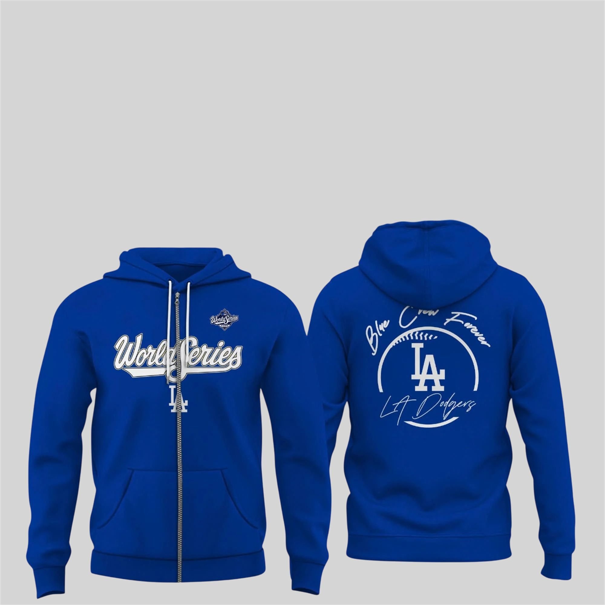 2025 Dodgers World Series Blue Crew Forever Shirt 3 3 2025 Dodgers World Series Blue Crew Forever Hoodie Zip
