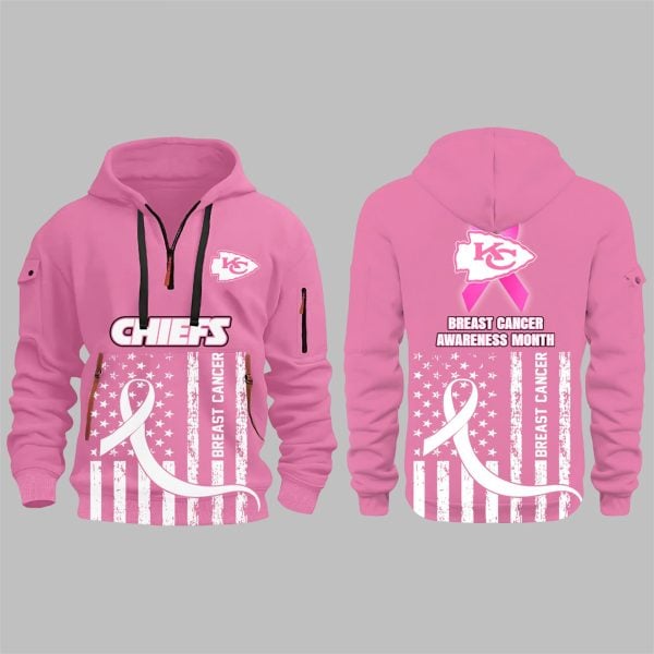 30 2025 KC Chiefs Breast Cancer Awareness Month Hoodie