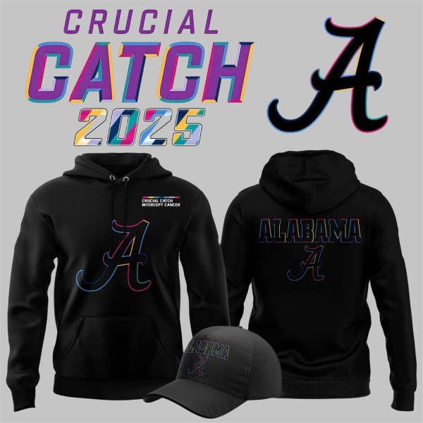 34 2025 Crimson Tide Crucial Catch Hoodie
