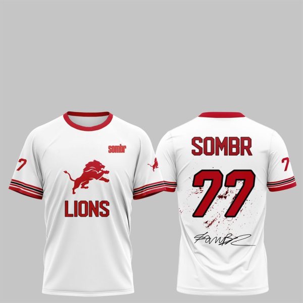 39 Detroit Lions x Sombr The Late Nights Young Romance Tour Merch Shirt