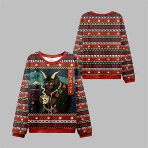2025 Christmas Naughty List Christmas Ugly Sweater 1 1
