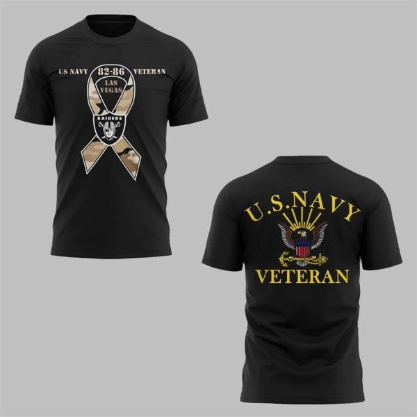 4 2025 Raiders Us Navy Veteran 82 86 Shirt