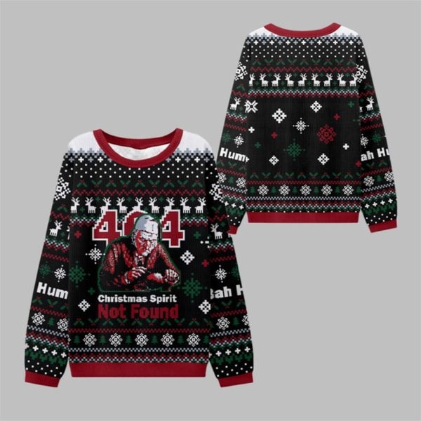 404 Spirit Not Found Ugly Sweater 2025 Christmas 1 1