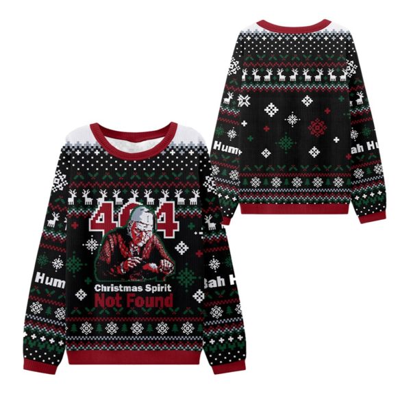 404 Spirit Not Found Ugly Sweater 2025 Christmas 1 2