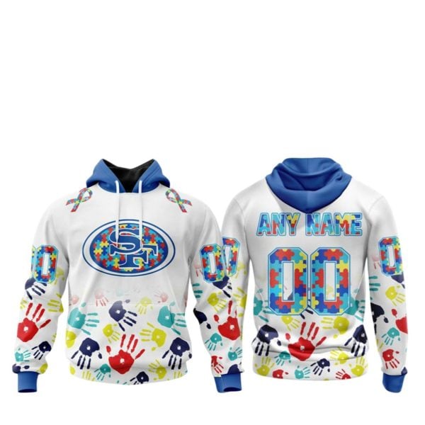 49ers Autism Acceptance Awareness 2025 Hoodie 1 2