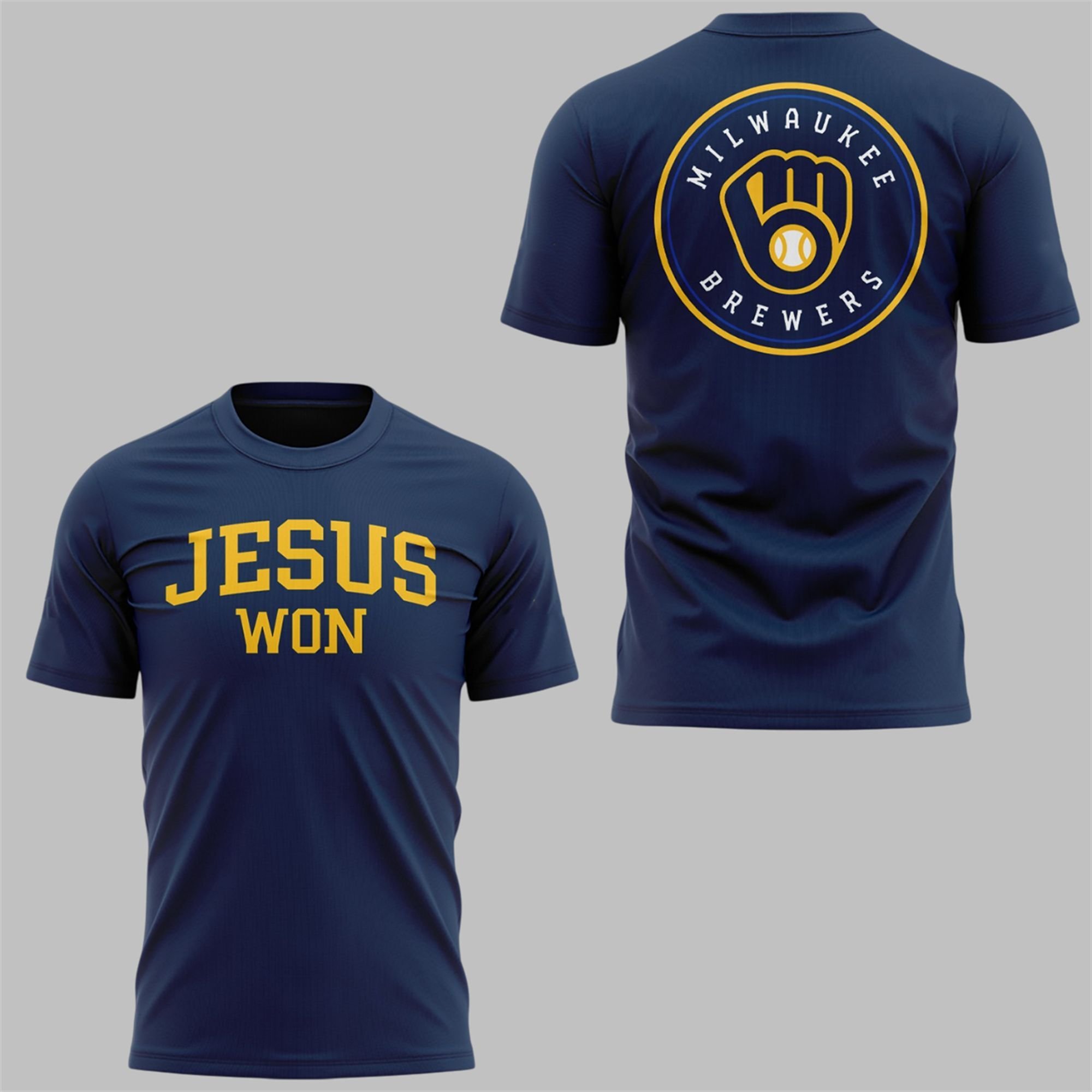 5 Brewers Jesus Won 2025 Shirt 5 Brewers Jesus Won 2025 Shirt
