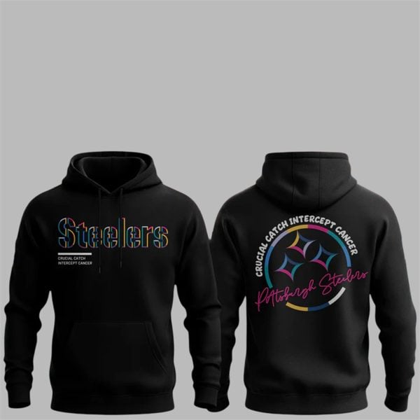 5 Steelers Crucial Catch Intercept Cancer 2025 Hoodie
