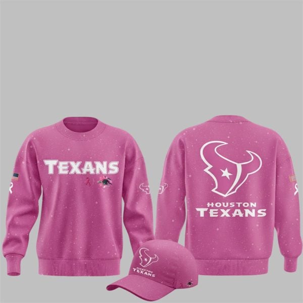 5 Texans Breast Cancer Awareness Sweat 2025 Sweatshirt