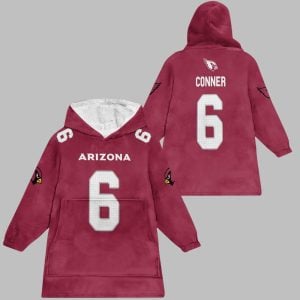 Conner 6 Arizona Football Blanket Hoodie 1