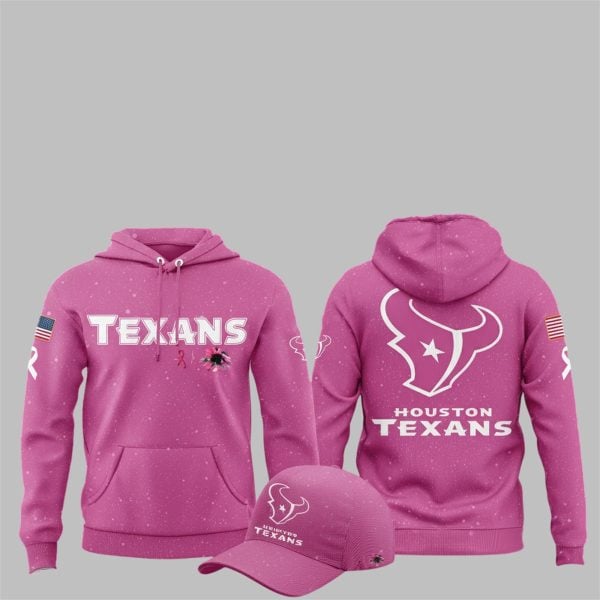 6 Texans Breast Cancer Awareness Sweat 2025 Hoodie