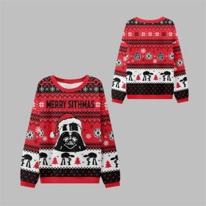 2025 Christmas Merry Sithmas Ugly Sweater 1 1