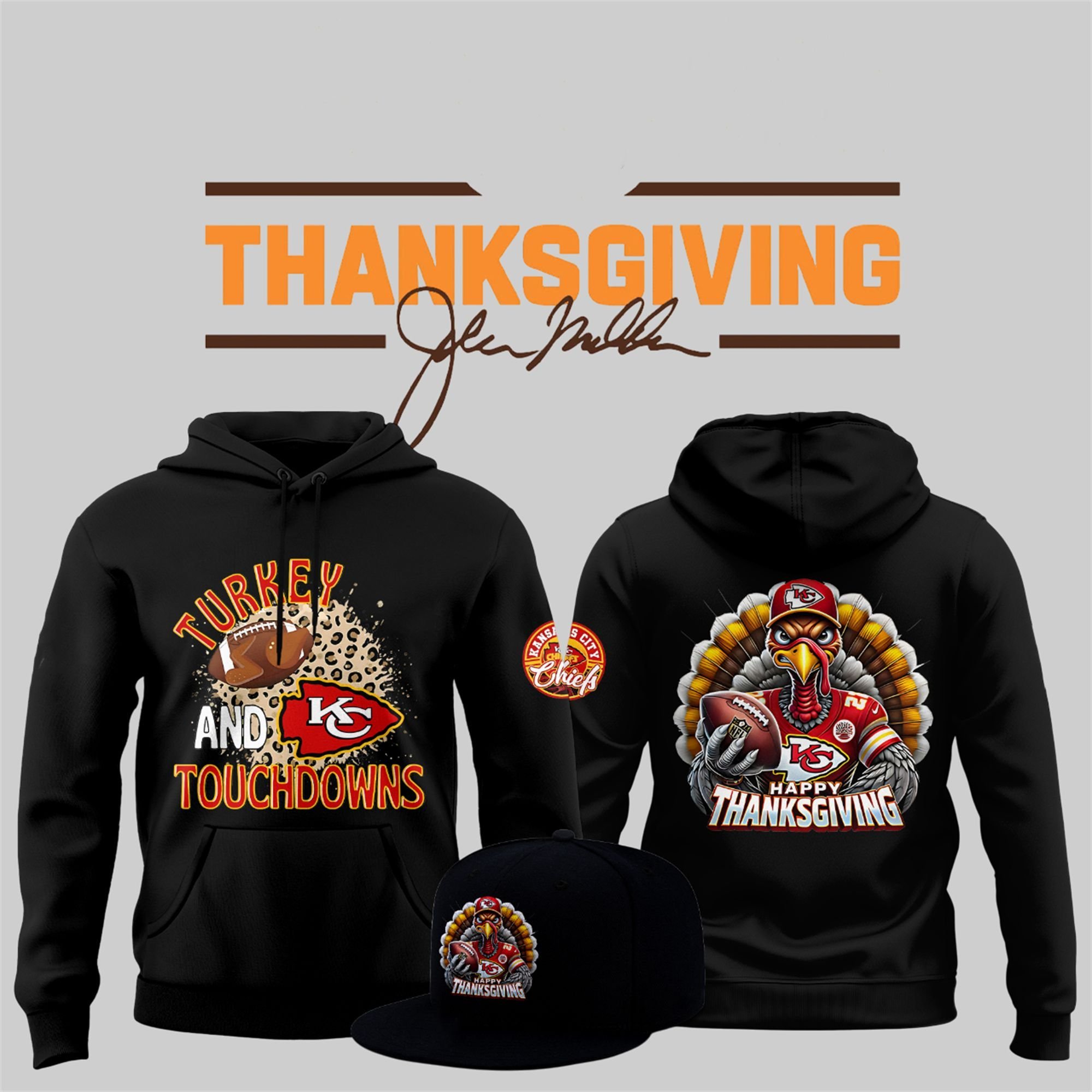 70 2025 Chiefs Happy Thanksgiving Game Hoodie 70 2025 Chiefs Happy Thanksgiving Game Hoodie