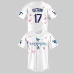 Dodgers Ohtani 2025 NL Champions Cherry Blossom Jersey