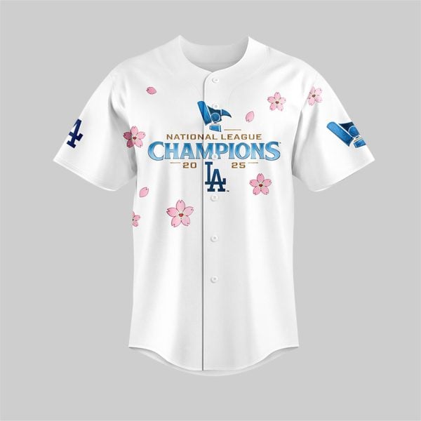 78 Dodgers Ohtani 2025 NL Champions Cherry Blossom Jersey 2
