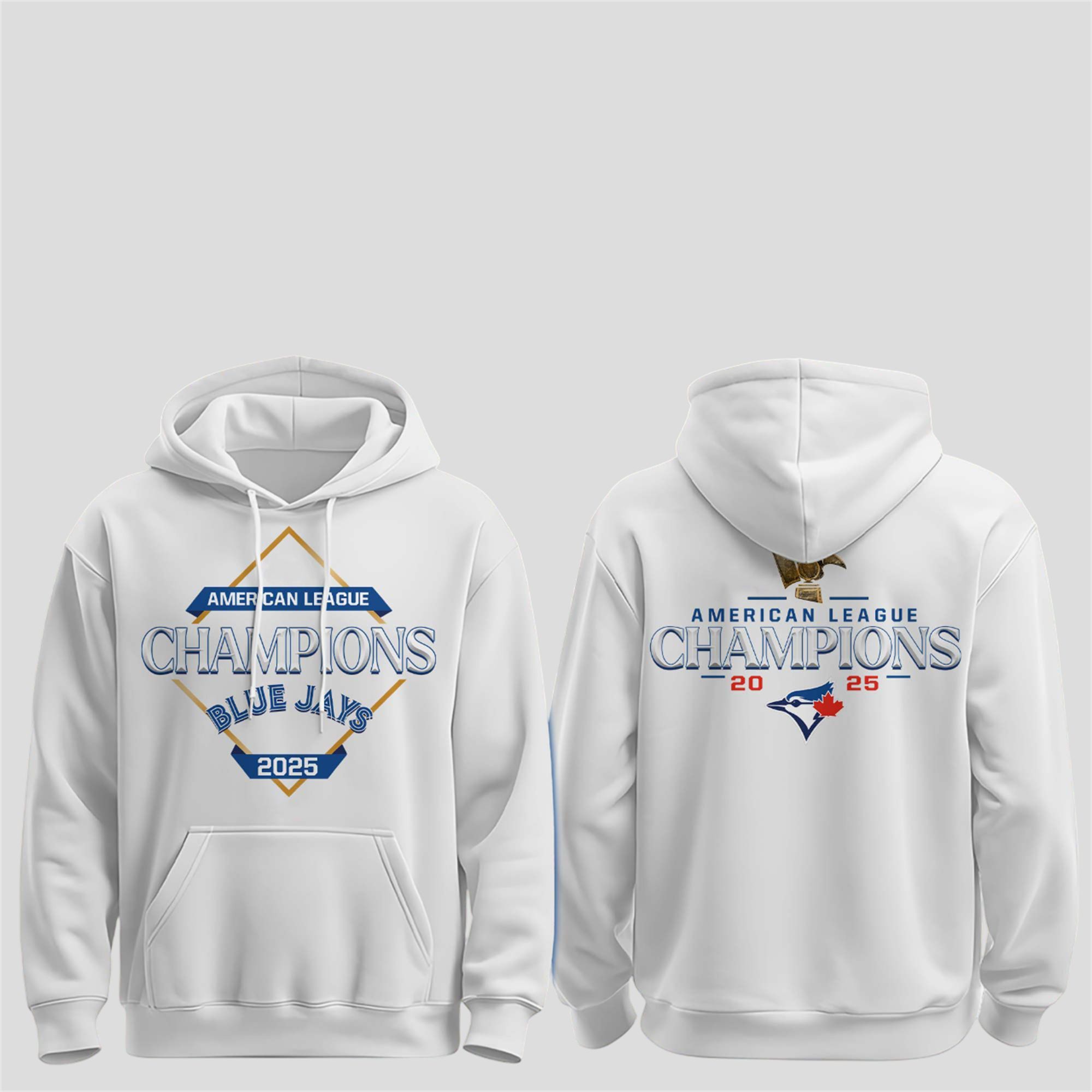 8 Blue Jays 2025 American League Champions Hoodie 8 Blue Jays 2025 American League Champions Hoodie