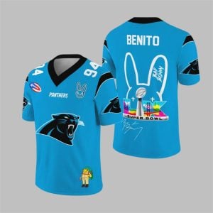 Panthers Bad Bunny Bowl LX 2025 2026 Jersey 1 1