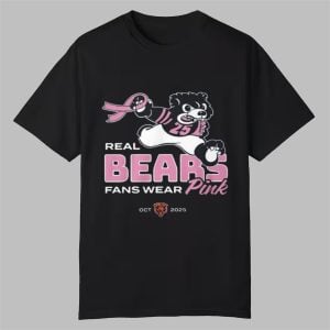 Caleb Williams Real Bears Fans Wear Pink Shirt 0 0