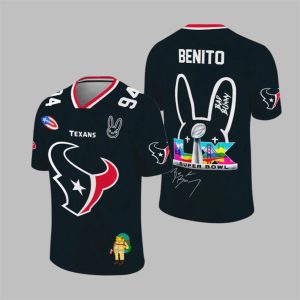 Texans Bad Bunny Bowl LX 2025 2026 Jersey 1 1