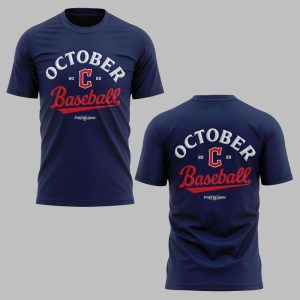 Cleveland Guardians October Baseball Postseason 2025 Shirt