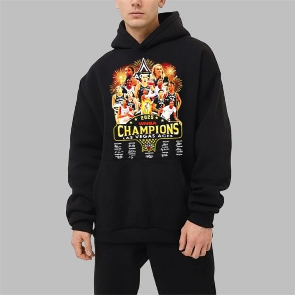 Aces Victory 2025 Champions Signatures Team Shirt 2 1