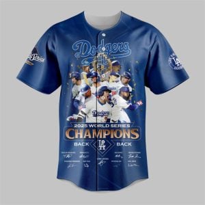Dodgers 2025 World Series Champions Back 2 Back Jersey 1