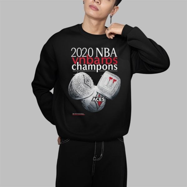 Aja Wilson Aces 2020 NBA Vnbamos Champons Regression Year Shirt 1 1