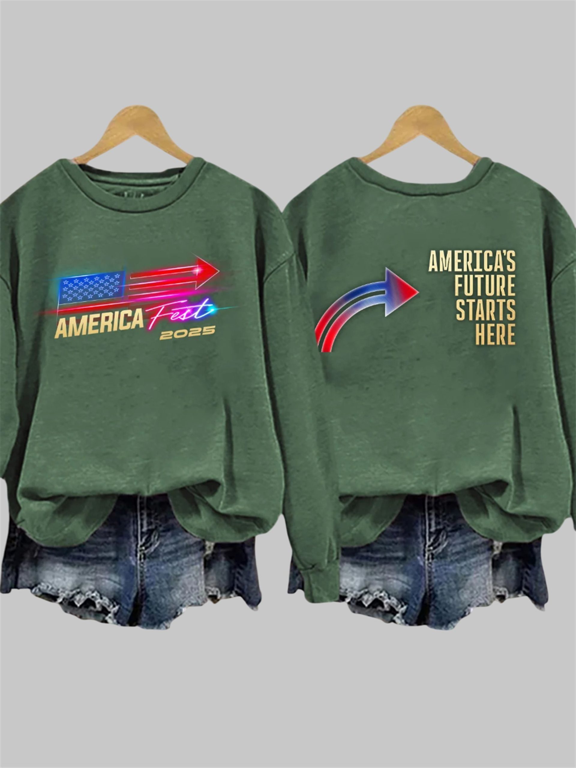 America Fest 2025 America's Future Starts Here Print Sweatshirt 4 America Fest 2025 Americas Future Starts Here Print Sweatshirt 4