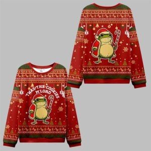 2025 Christmas Twas The Cookies Frog Ugly Sweater 0