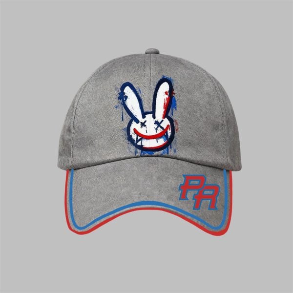 Bad Bunny Design Print Hat 3