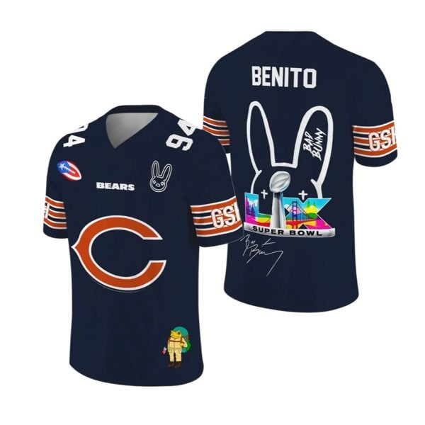 Bears Bad Bunny Bowl LX 2025 2026 Jersey 1 2