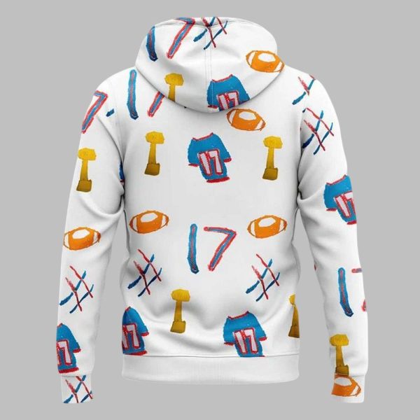 Bills Josh Allen 2025 Billustration Charlie Special Hoodie 2
