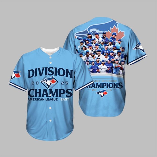 Blue Jays 2025 AL East Division Champions Jersey 1 1 1