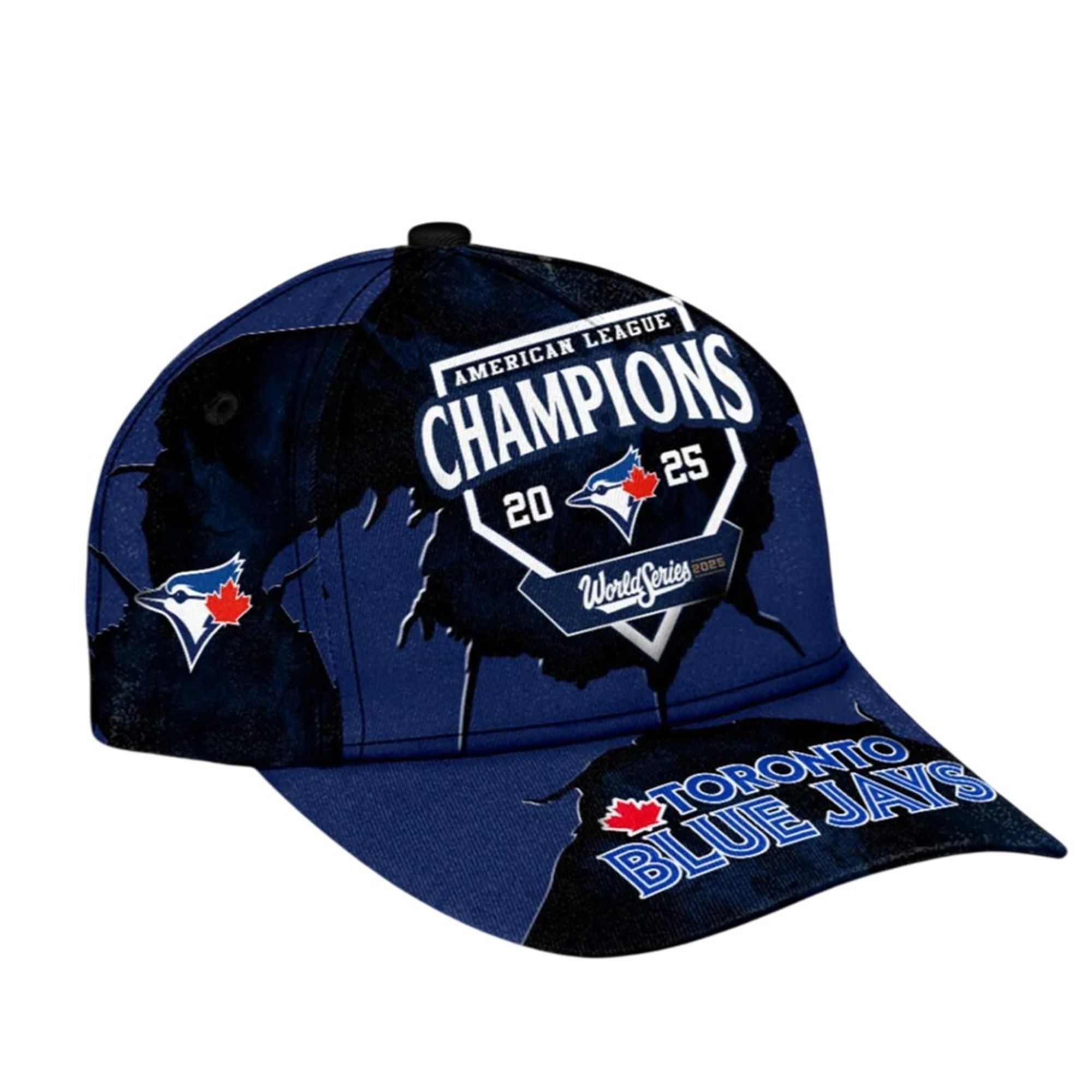 Blue Jays 2025 American League Champions World Series Cap 2 Blue Jays 2025 American League Champions World Series Cap 1 2