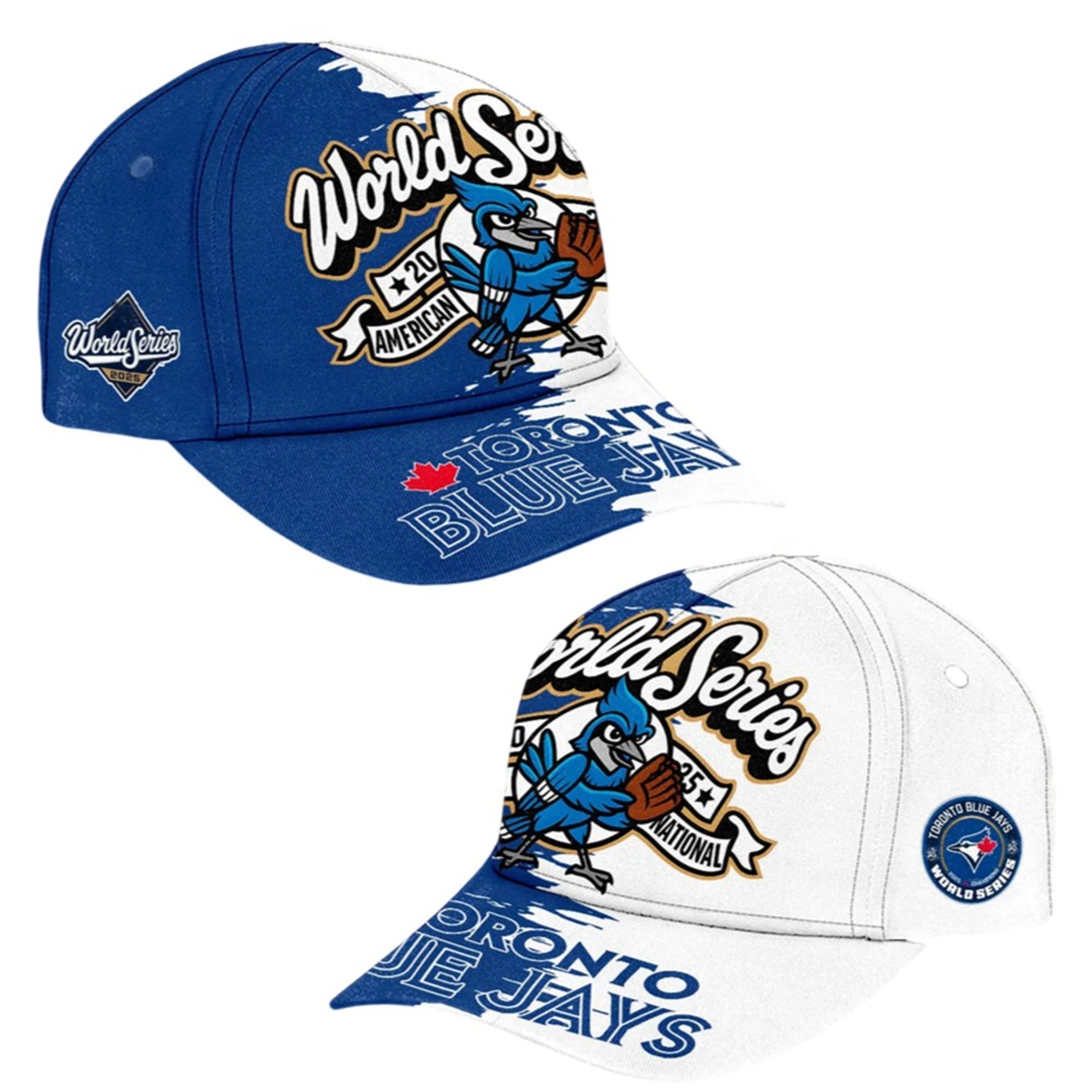 Blue Jays 2025 World Series American National Cap 2 Blue Jays 2025 World Series American National Cap 1 2